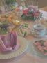 食＆色　　バラのティーパーティー　～ピンクのスイーツとテーブル
